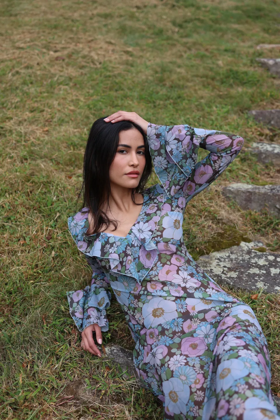 Shellona Dress in Vintage Floral