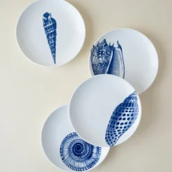 Shells Canapé Plates Boxed, Set of 4