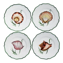 Shells Dinner Plate in Multi, Set of 4
