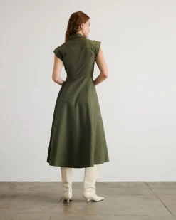 Shivonley Dress in Army