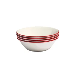 Side Bowls in Red Rim