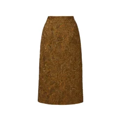 Sienna Skirt in Bronze Brocade