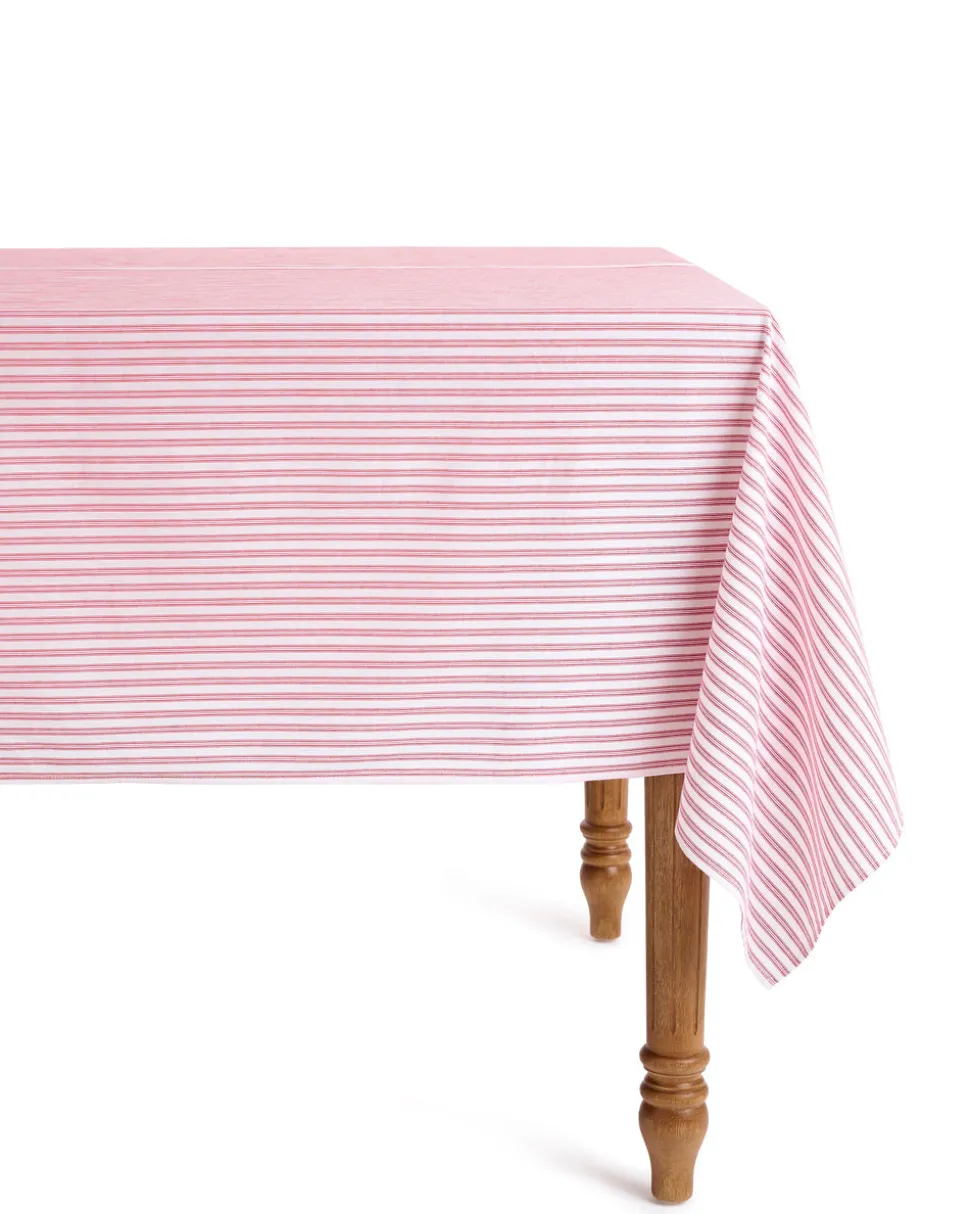 Signature Antique Red Ticking Table Linen
