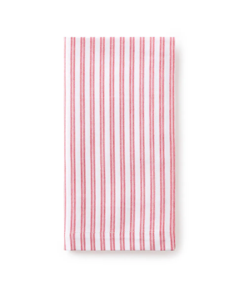 Signature Antique Red Ticking Table Linen