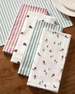 Signature Antique Red Ticking Table Linen