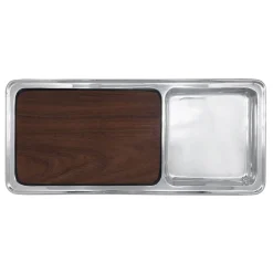 Signature Cheese & Cracker Server with Dark Wood Insert