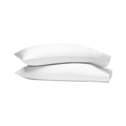 Signature Hemmed Pillowcase Set in White