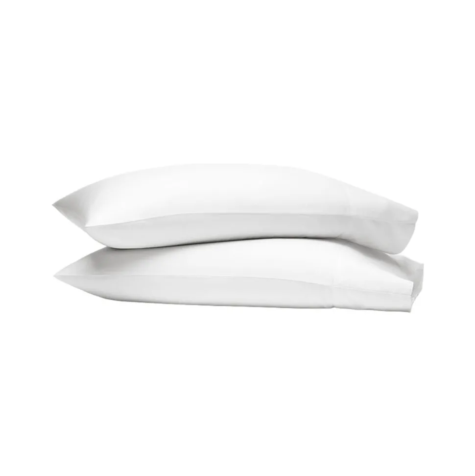 Signature Hemmed Pillowcase Set in White