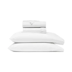 Signature Hemmed Sheet Set in White