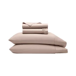 Signature Hemmed Sheet Set in Dusty Rose