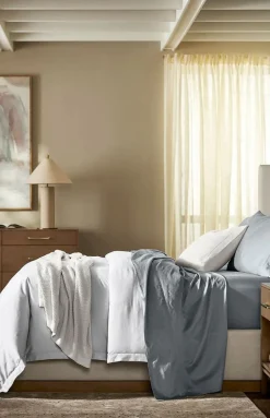 Signature Hemmed Sheet Set in Bluestone