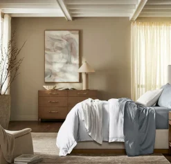 Signature Hemmed Sheet Set in Bluestone