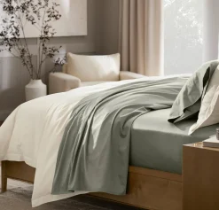 Signature Hemmed Sheet Set in Sageleaf