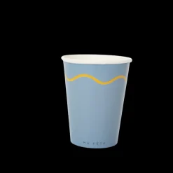 Signature Paper Cups in Blue & Yellow