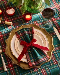 Signature Twill Napkins in Kensington Tartan, Set of 4