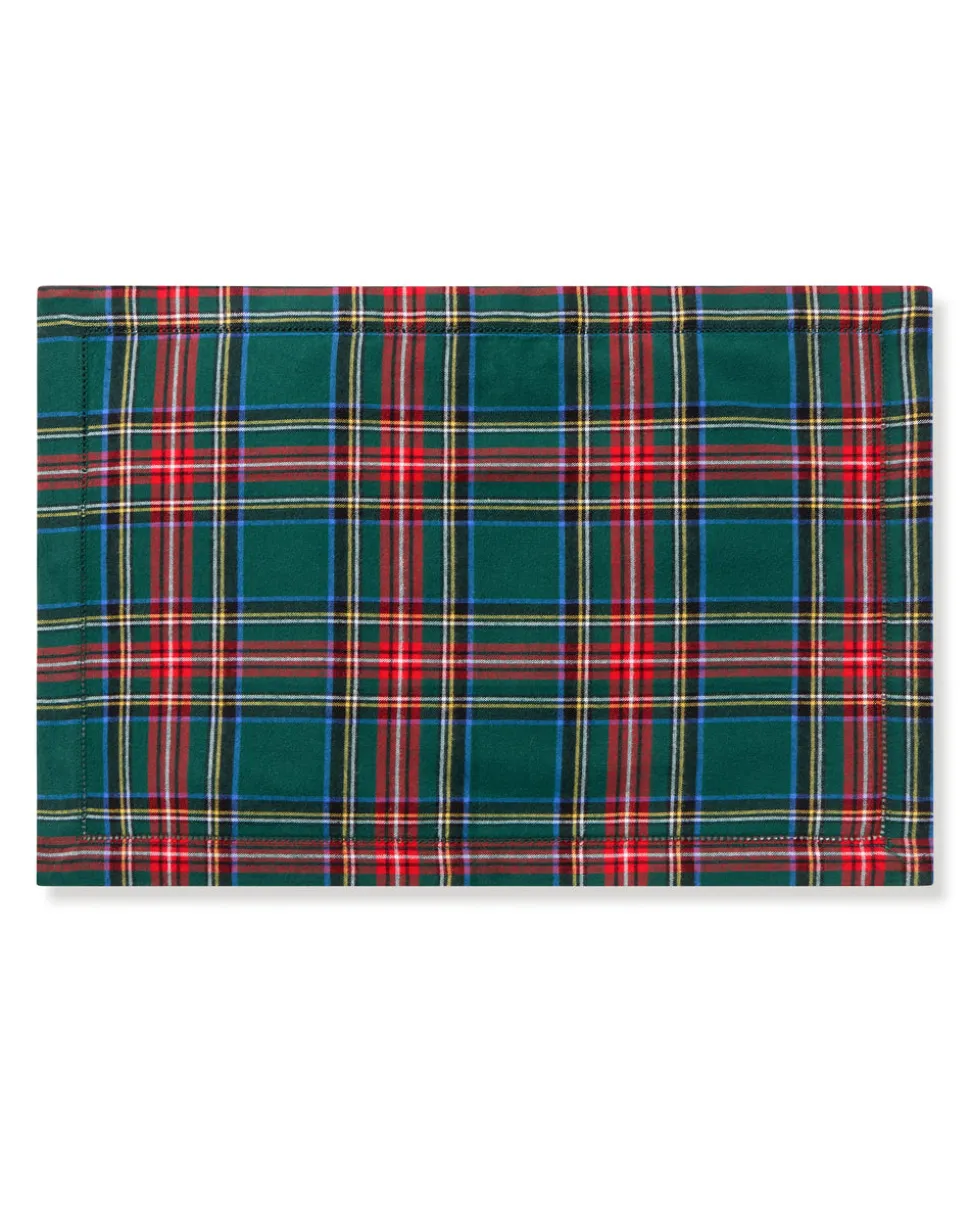 Signature Twill Placemats in Kensington Tartan, Set of 4