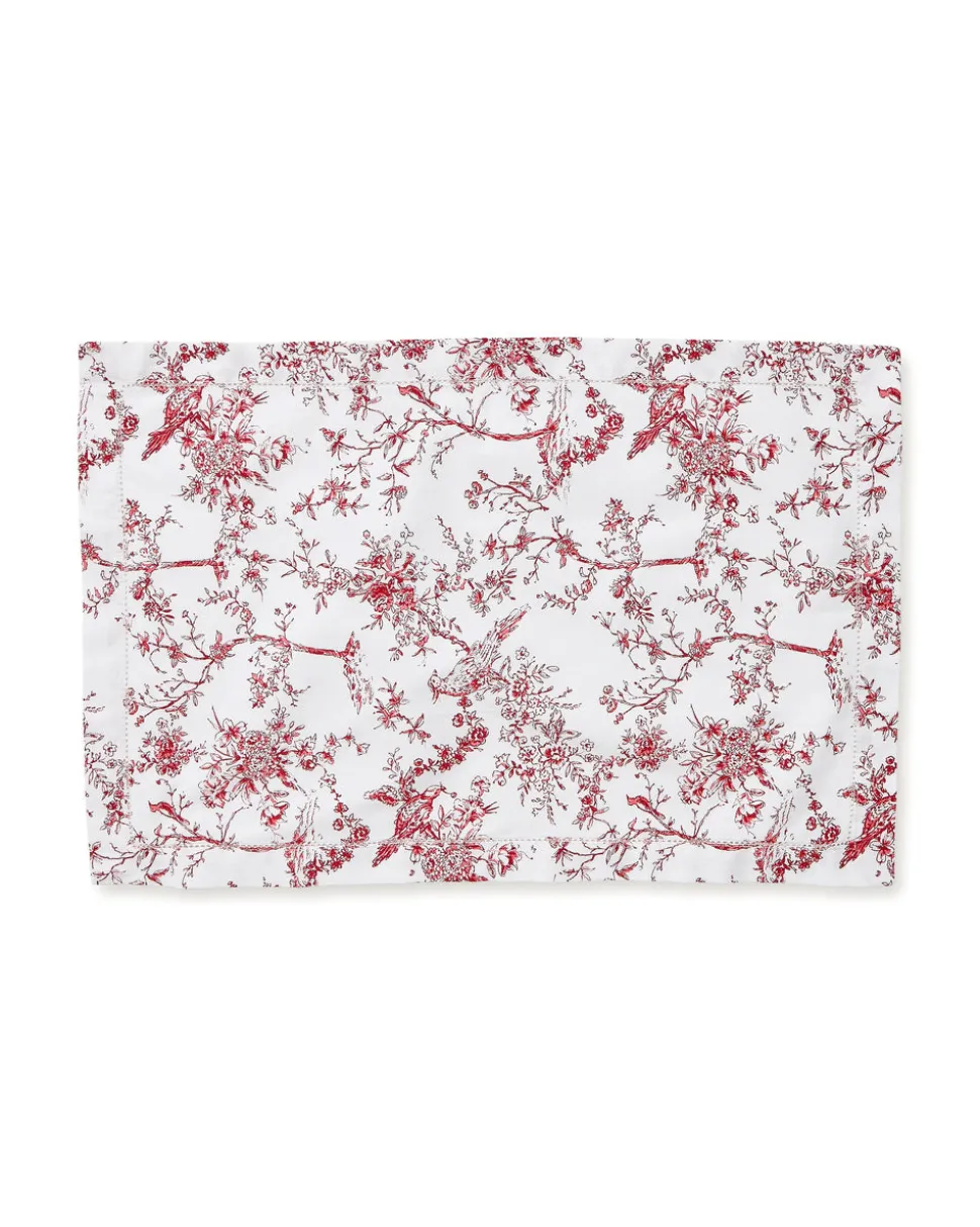 Signature Twill Placemats in Red Timeless Toile, Set of 4