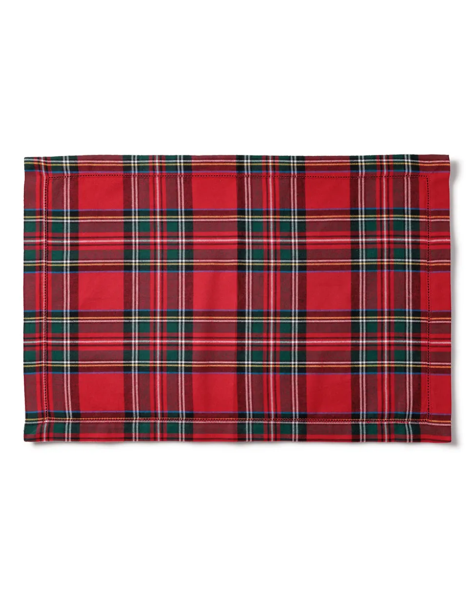 Signature Twill Placemats in Imperial Tartan
