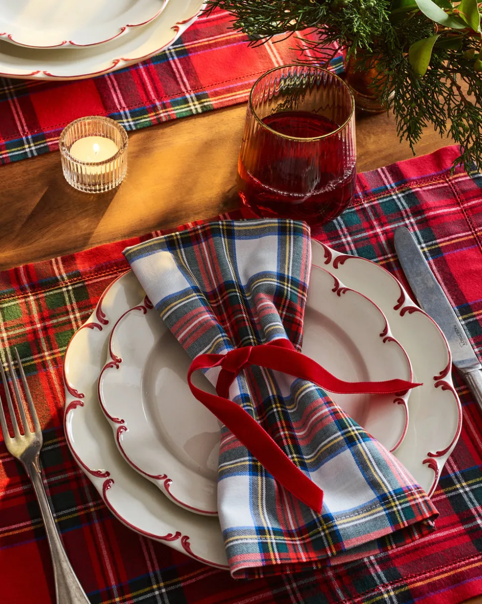 Signature Twill Placemats in Imperial Tartan