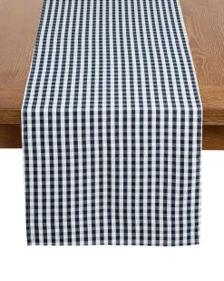 Signature Twill Runner in Navy Gingham