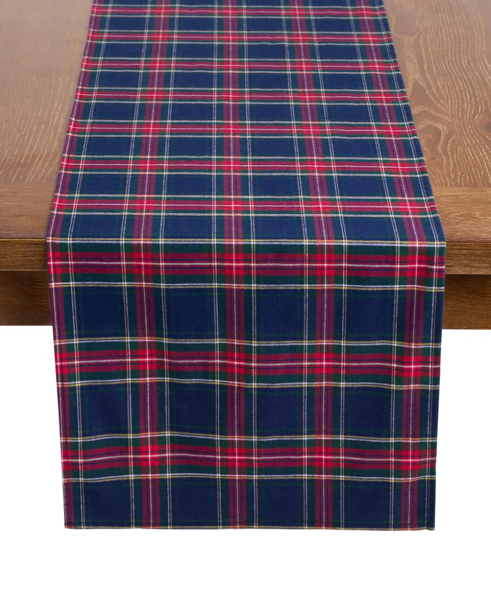 Signature Twill Table Runner in Windsor Tartan