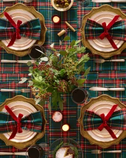 Signature Twill Tablecloth in Kensington Tartan