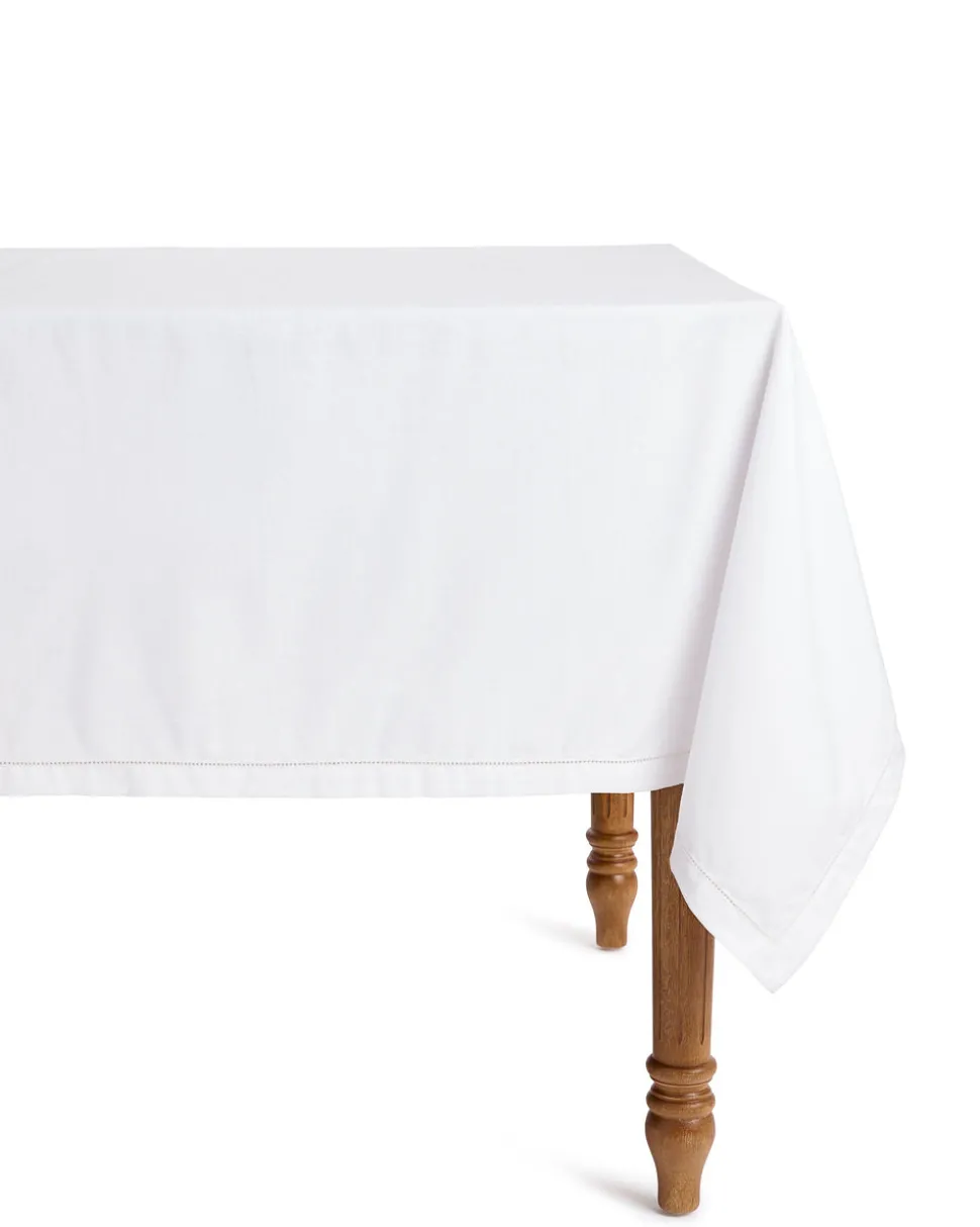 Signature Twill Tablecloth in White