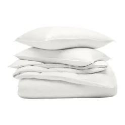 Signature Vintage Washed Duvet Set in Vintage White