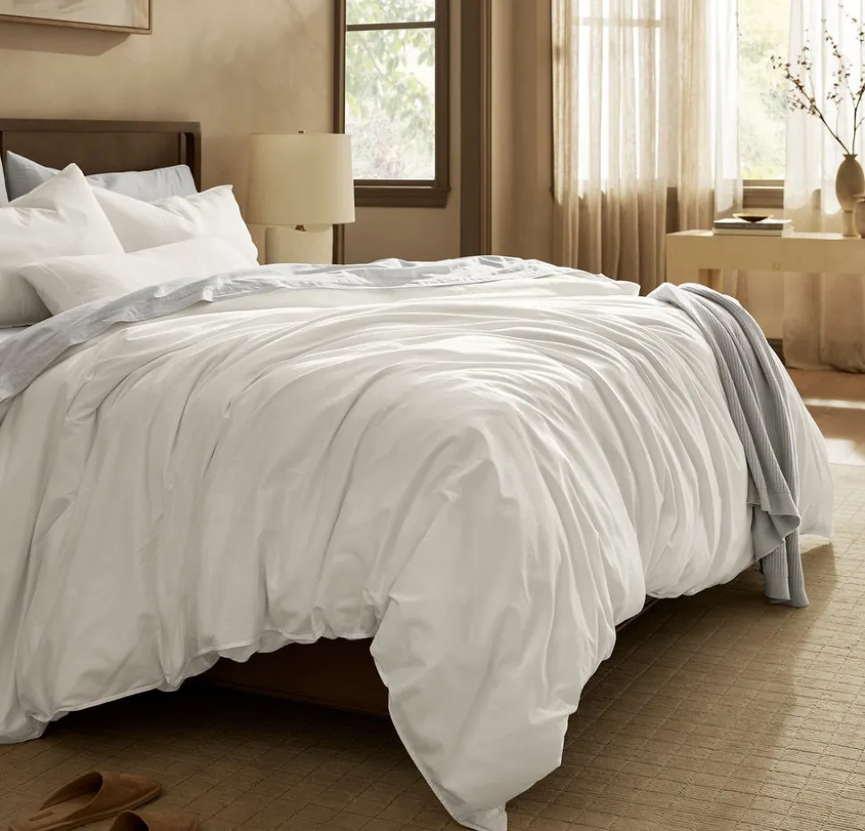 Signature Vintage Washed Duvet Set in Vintage White