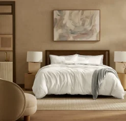 Signature Vintage Washed Duvet Set in Vintage White