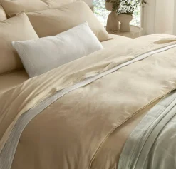 Signature Vintage Washed Duvet Set in Vintage Sand