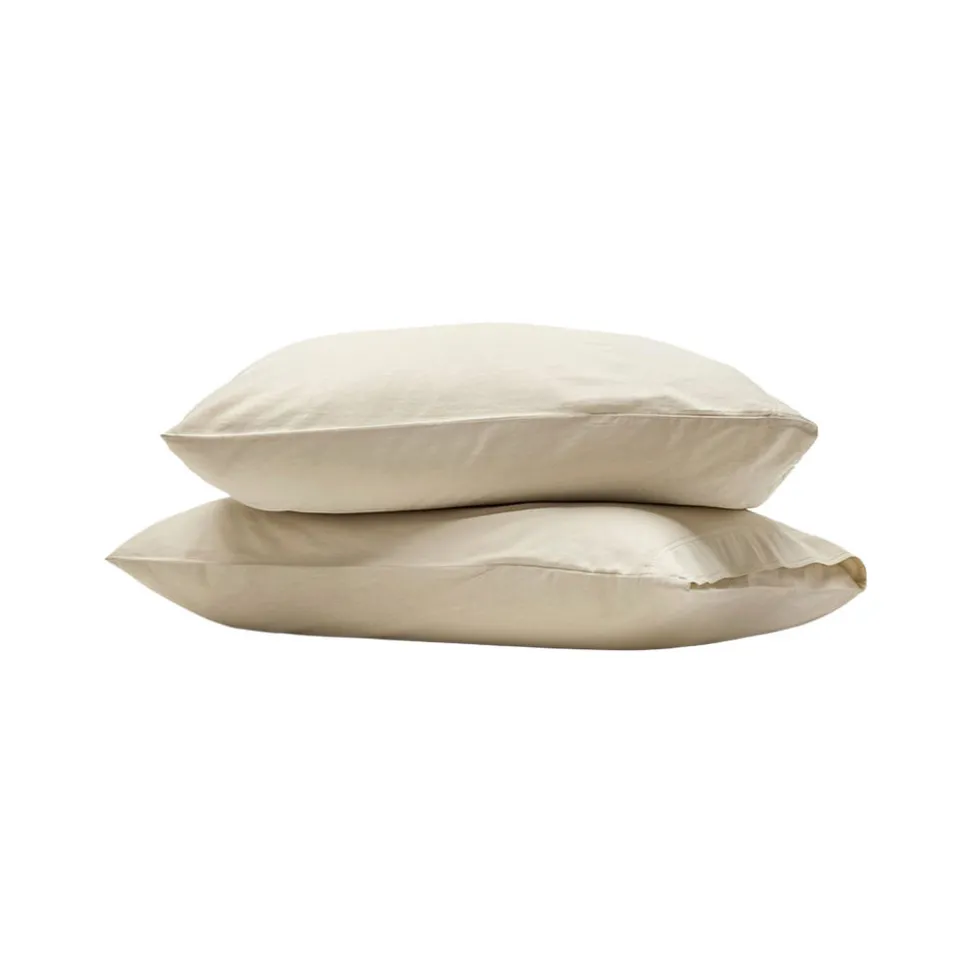 Signature Vintage Washed Pillowcase Set in Vintage Sand