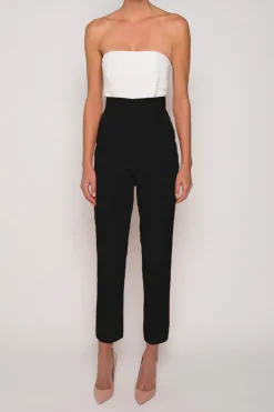 Silk Faille Cigarette Pants