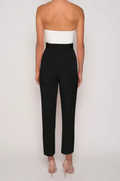 Silk Faille Cigarette Pants