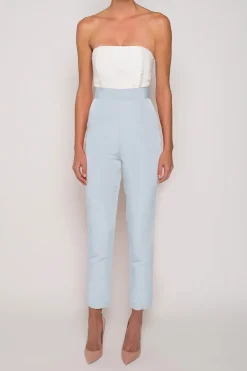 Silk Faille Cigarette Pants