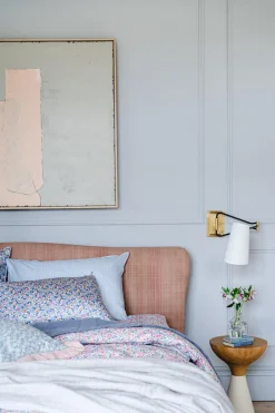 Silk Pillowcase Made With Liberty Fabric in Betsy Lavender