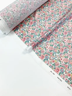 Silk Pillowcase Made With Liberty Fabric in Betsy Candy Floss