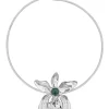 Silver Orchid Choker