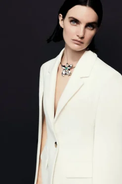 Silver Orchid Choker