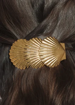 Siren Barrette in Gold