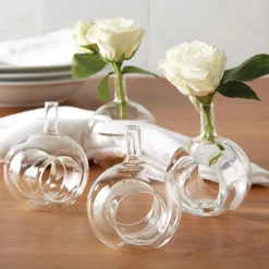 Siting Pretty Vase Napkin Ring, Set of 4