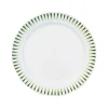 Sitio Stripe Dessert/Salad Plate in Basil