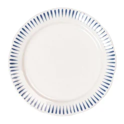 Sitio Stripe Dinner Plate in Delft Blue