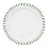 Sitio Stripe Dinner Plate in Basil