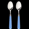 Sky Blue Dessert Spoons, Set of 2