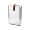 Sky Card Deck Holder, Leather & Stainless Steel