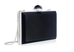 Skylar Satin Handbag in Black