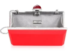 Skylar Satin Handbag in Crimson