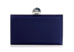 Skylar Satin Handbag in Navy