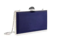 Skylar Satin Handbag in Navy